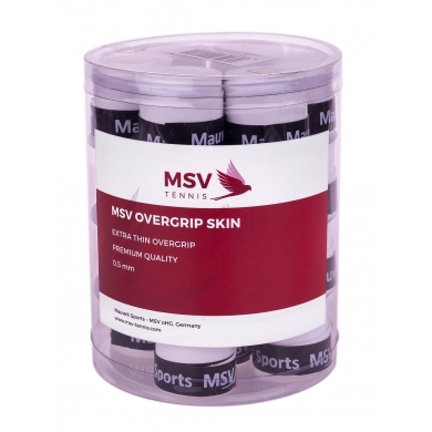 MSV Overgrip Skin perforiert 0.5mm (Schweissabsorption/Griffigkeit) weiss 24er Box